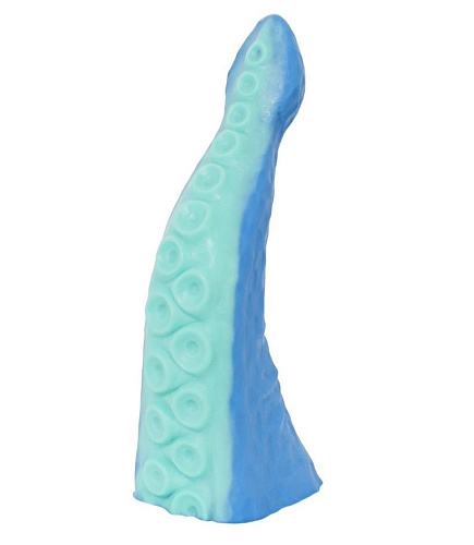 Дизайнерский стимулятор синего цвета Erasexa «Осьминог» zoo18 (29 см)
