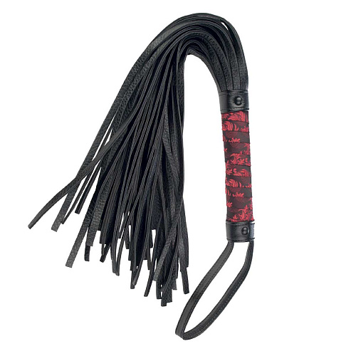 Плётка с атласной ручкой California Exotic Novelties Scandal Flogger SE-2712-30-3