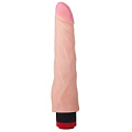 Реалистичный вибромассажёр телесного цвета из неоскин LOVETOY (А-Полимер) 800100 (20 см)