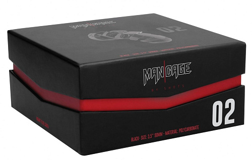 Чёрный мужской пояс верности Shots Media BV Model 02 Chastity MCG002BLK