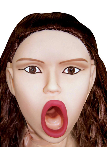 Надувная секс-кукла телесного цвета Topco Sales Lonely Lusty Inflatable Love Doll with CyberSkin Pussy  Ass 1002019