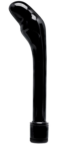 Чёрный массажёр простаты Topco Sales Adam Male Toys P-Spot Intensity 1484069 (20 см)