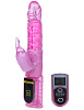Розовый виброкомпьютер с дистанционным пультом Eroticon Agent 007 30403 (26 см)