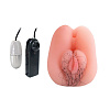 Вибровагина телесного цвета с волосиками Bior toys Erowoman EE-10164