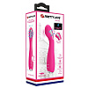 Розовый вибратор с электростимуляцией Baile Hector BI-014765-1 (19,5 см)