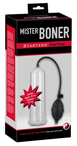 Прозрачгная помпа для пениса Orion Mister Boner Starter 0512370 (21,5 см)