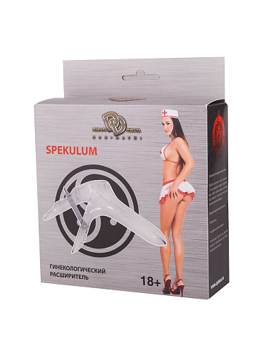 Малый пластиковый прозрачный гинекологический расширитель Сумерки богов 731-01 PP DD