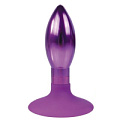 Овальная анальная пробка фиолетового цвета Bior toys IL-28005-VLT (9 см)