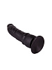 Чёрный фаллоимитатор на присоске LOVETOY (А-Полимер) 400300 (19,3 см)