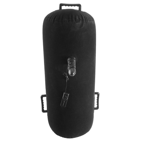 Чёрная надувная подушка с виброфаллосом Pipedream Inflatable Luv Log PD3731-23