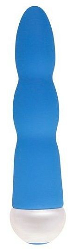 Синий вибратор Howells Fashion Succubi Wavy Wand 91013blue (14,5 см)