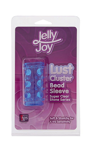 Голубая насадка с шипами и шишечками Dream Toys LUST CLUSTER 310009
