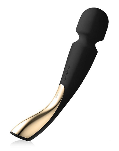 Чёрный вибромассажёр Lelo Smart Wand 2 Large LEL7796 (30,4 см)