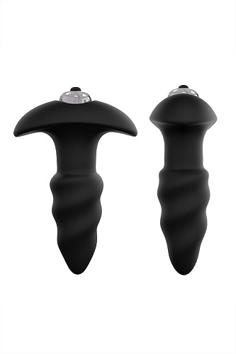 Чёрная анальная втулка с вибрацией S-HANDE Lovearrow SHD-013 (10 см)