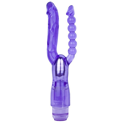Двойной фиолетовый вибратор Howells Dual Panetrator 83050-purple