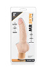 Телесный реалистичный вибратор с широким основанием Blush Novelties Dr. Skin Cock Vibe 12 BL-11373 (20,3 см)