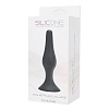 Большая анальная пробка из силикона в чёрном цвете Toyz4lovers ANAL BOTTLE PLUG SILICONE LARGE T4L-00700911 (12,5 см)