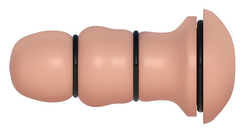 Мастурбатор-анус телесного цвета с силиконовыми кольцами Pipedream Fill My Tight Ass RD403