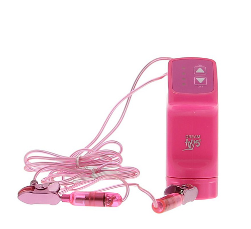 Розовые виброзажимы для груди Dream Toys GOOD VIBES MULTISPEED NIPPLE BUDS 20056