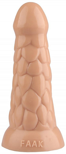 Телесная анальная рельефная втулка Сумерки богов 1016-71 BX DD (19,5 см)