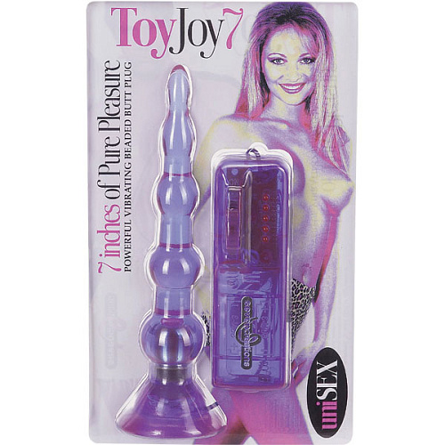 Анальная пробка «Ёлочка» с вибратором Seven Creations 2K392CBLU BCD GP