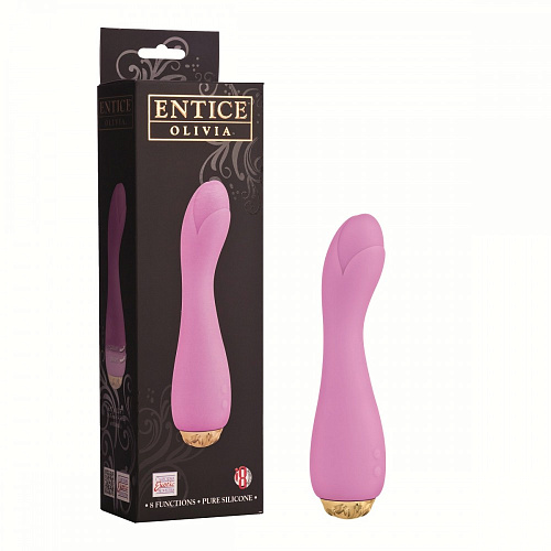 Нежно-розовый вибратор-бутон California Exotic Novelties Entice Olivia SE-4730-35-3 (16,5 см)