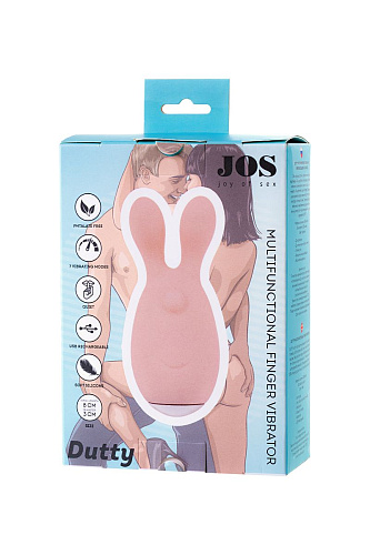 Нежно-розовая вибронасадка на палец JOS 782001 DUTTY