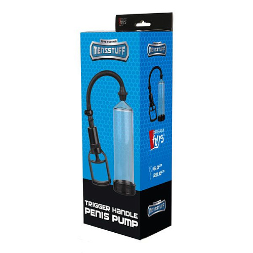 Прозрачная вакуумная помпа Dream Toys TRIGGER HANDLE PENIS PUMP 21416