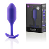 Фиолетовая пробка для ношения b-Vibe Snug Plug 2 BV-008-PUR (11,4 см)