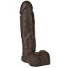 Реалистичная насадка коричневого цвета Vac-U-Lock Doc Johnson 6 Realistic Black 1015-10-BX (17,3 см)