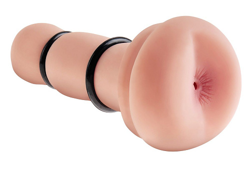 Мастурбатор-анус телесного цвета с силиконовыми кольцами Pipedream Fill My Tight Ass RD403