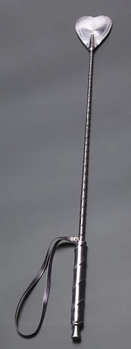 Бронзовый стек с наконечником-сердцем из искусственной кожи Sitabella 5025-7 (70 см)