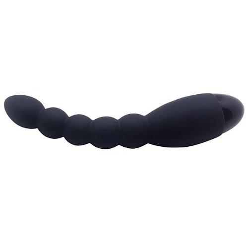 Чёрный анальный вибростимулятор Howells Lovers Beads 174211black (19 см)