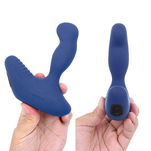 Синий вибромассажёр простаты с вращающейся головкой Nexus Range NEXUS REVO 2.0 RE2002U