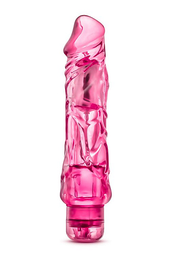 Розовый вибратор-реалистик Blush Novelties Wild Ride BL-30150 (23,5 см)