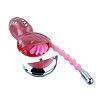 Имитатор орального секса с гнущимся анальным стимулятором розового цвета Baile Rolling Fun BI-014100-0101