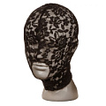 Чёрный кружевной шлем-маска California Exotic Novelties Lace Hood SE-2712-06-3
