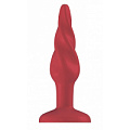 Красная анальная пробка Shots Media BV Butt Plug Rounded 3 Inch PLU004ACR (7,6 см)