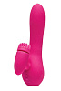 Розовый вибратор с клиторальным стимулятором Tokyo Design KAWAII DAISUKI 3 TD-1411/11 (15,5 см)