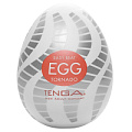 Мастурбатор-яйцо белого цвета Tenga Tornado EGG-016