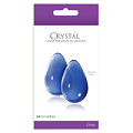 Большие синие стеклянные вагинальные шарики NS Novelties Crystal Kegel Eggs NSN-0703-27