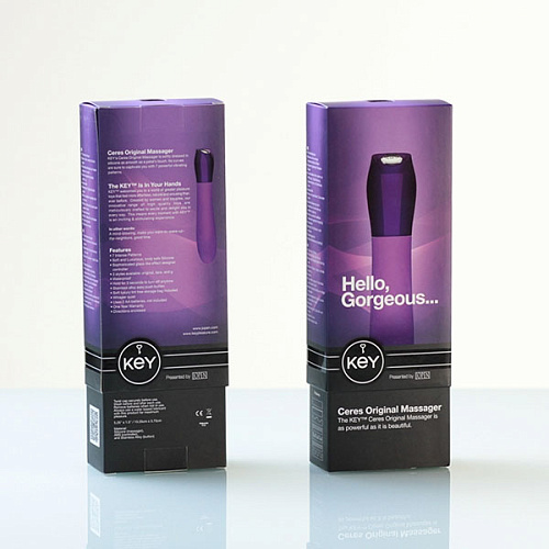 Мощный сиреневый вибромассажёр Jopen Ceres Original Lavender JO-8050-10-3