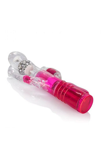 Розовый вибромассажёр с 2 дополнительными отростками California Exotic Novelties Wild Orgasm SE-0661-30-3