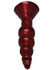 Бордовая анальная ёлочка Eroticon 30160 (17 см)