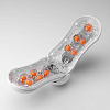 Прозрачный мастурбатор Tenga FLIP ORB ORANGE CRASH TFO-002