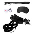 Чёрный игровой набор БДСМ Shots Media BV Bondage Belt Restraint System OU379BLK