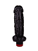 Большой чёрный вибромассажёр в форме фаллоса LOVETOY (А-Полимер) 415500 (20,5 см)