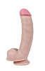 Телесный реалистичный фаллоимитатор с мошонкой Real RP10008 (23 см)