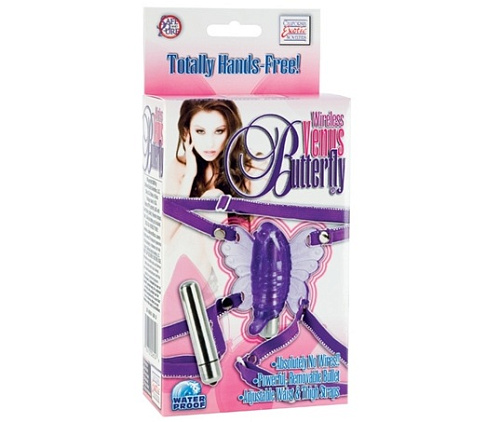 Фиолетовая вибробабочка California Exotic Novelties Wireless Venus Butterfly Wearable Stimulator SE-0601-30-3