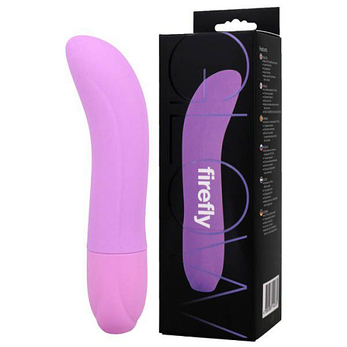 Фиолетовый вибромассажёр для стимуляции Seven Creations G-spot 2414-14-GE6_AFLV1-BX (13 см)